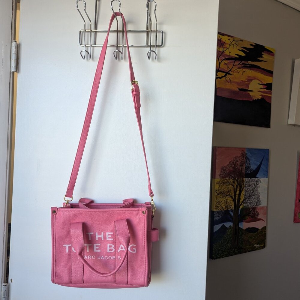 Marc Jacobs The Tote Bag Pink Handbag Purse - Picture 6 of 12